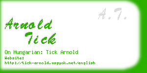 arnold tick business card